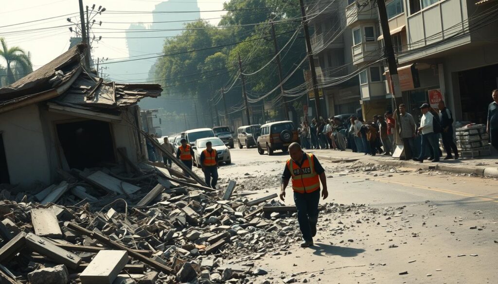 dampak gempa M5.6 filipina