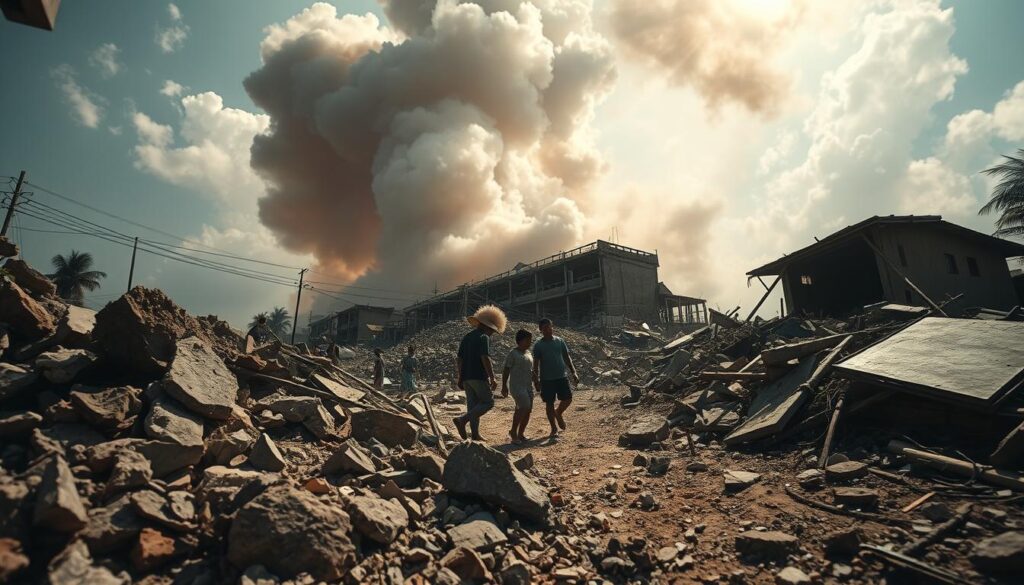 gempa M 5.6 filipina getaran kuat