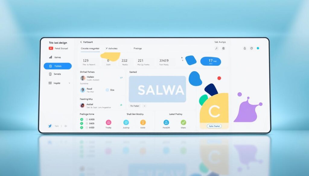 A sleek, modern user interface showcasing the latest Siakad DALWA update. The screen displays a clean dashboard with intuitive navigation, vibrant icons, and a well-organized layout. The interface features a neutral color palette with splashes of a signature brand color, conveying a sense of professionalism and clarity. Subtle lighting creates depth and draws the viewer's eye towards the central display. The overall atmosphere exudes a sense of progress, efficiency, and a user-centric design approach, reflecting the advancements in the Siakad DALWA system.