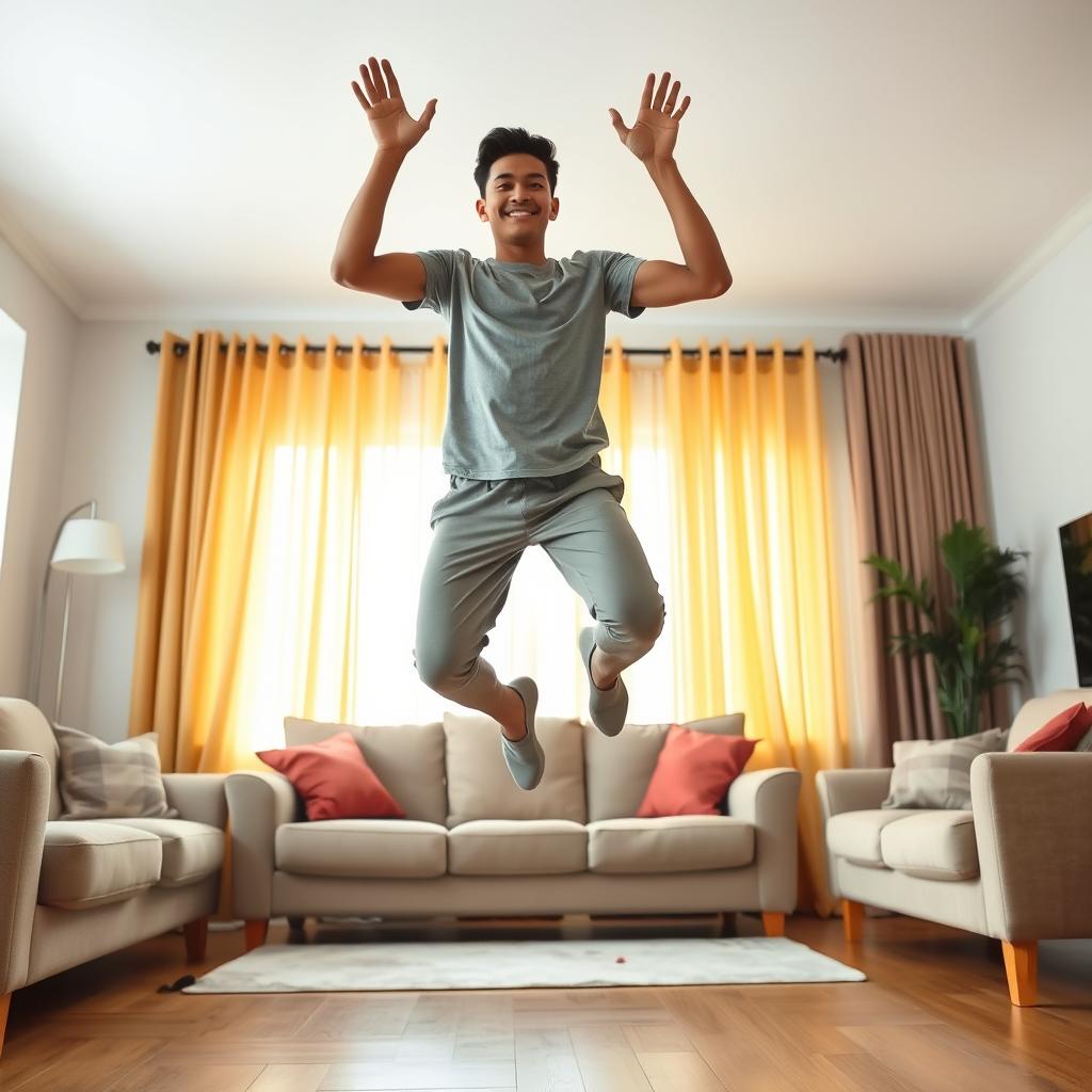 Gerakan jumping jacks untuk latihan kardio di rumah Gerakan jumping jacks untuk latihan kardio di rumah