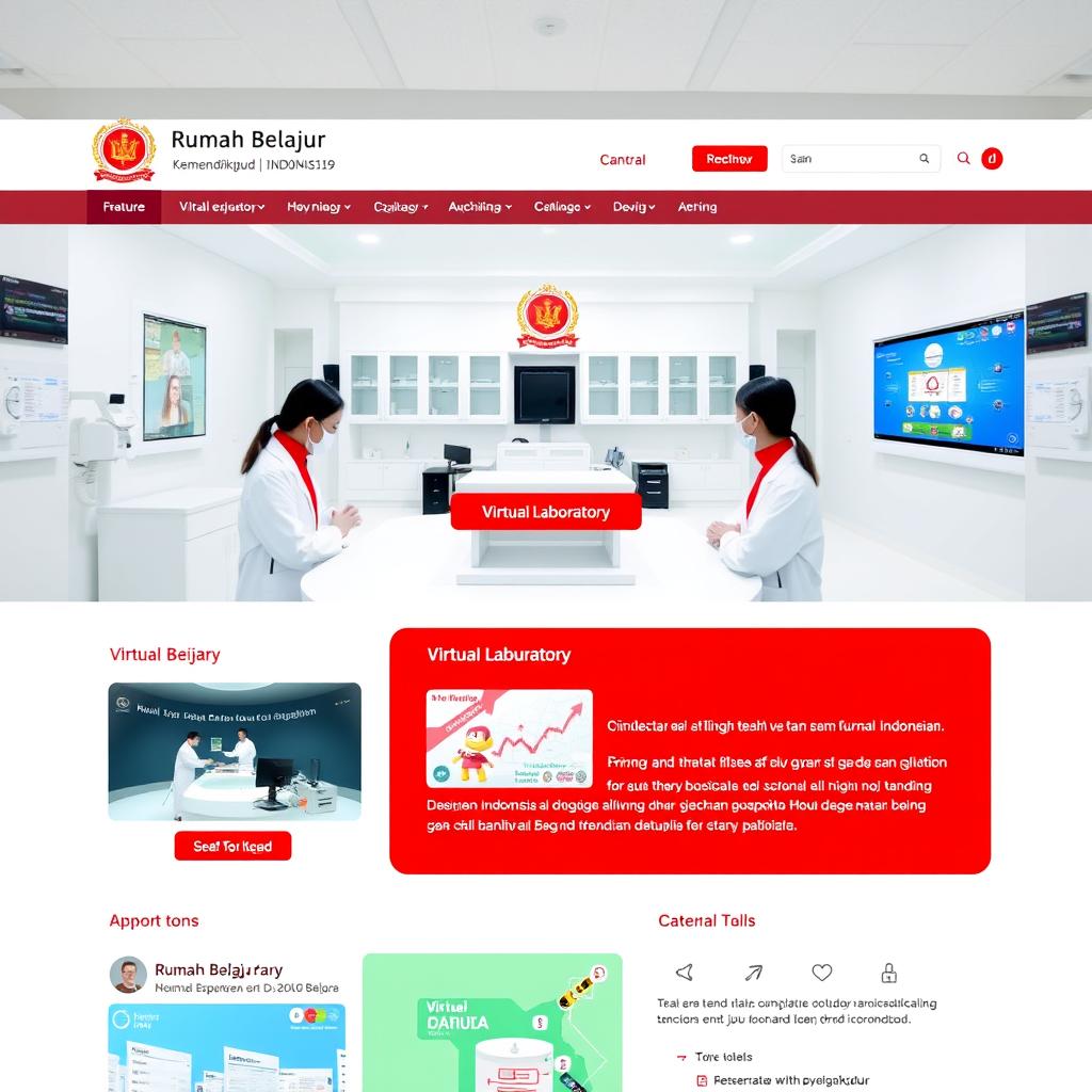 Interface Rumah Belajar Kemendikbud dengan laboratorium maya Interface Rumah Belajar Kemendikbud dengan laboratorium maya