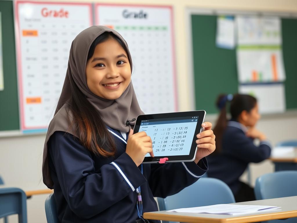Siswa SMA di Jakarta yang berhasil meningkatkan nilai matematika dengan aplikasi belajar daring Siswa SMA di Jakarta yang berhasil meningkatkan nilai matematika dengan aplikasi belajar daring