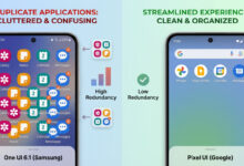 Aplikasi duplikat Samsung Pixel